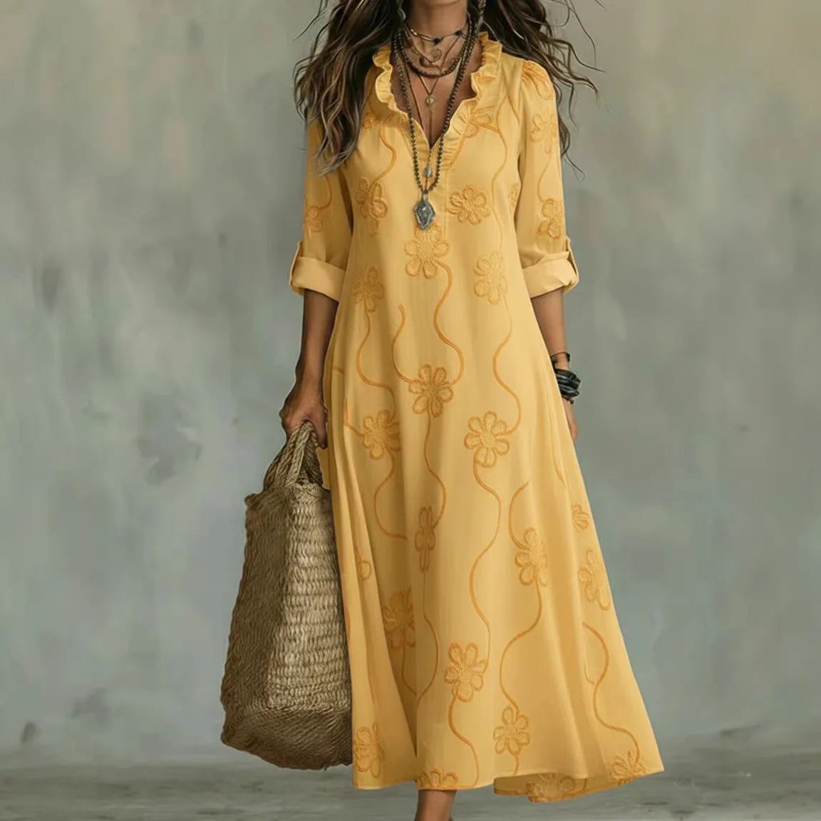 Vestido Floral Elegante