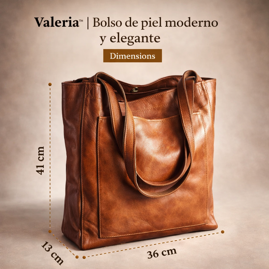 Bolso de piel moderno y elegante