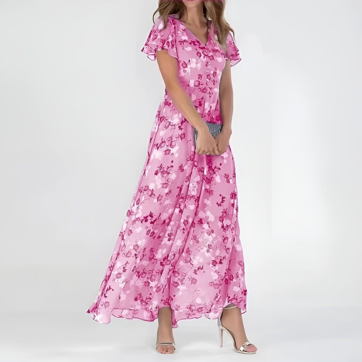 Vestido de Lujo que Disimula el Abdomen