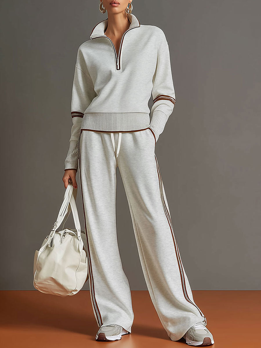 Set Elegante con Pantalón de Pierna Ancha
