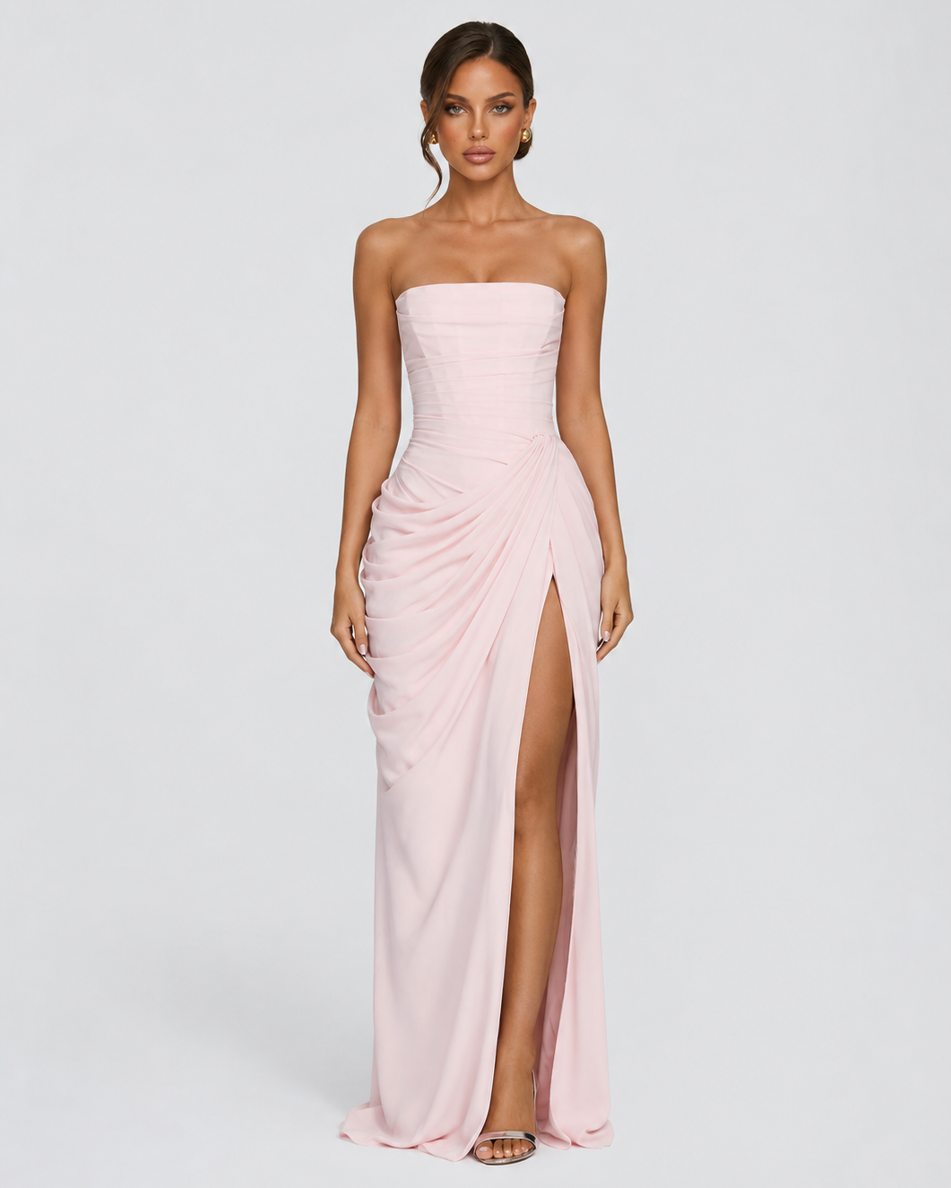 Vestido Largo de Corte Elegante