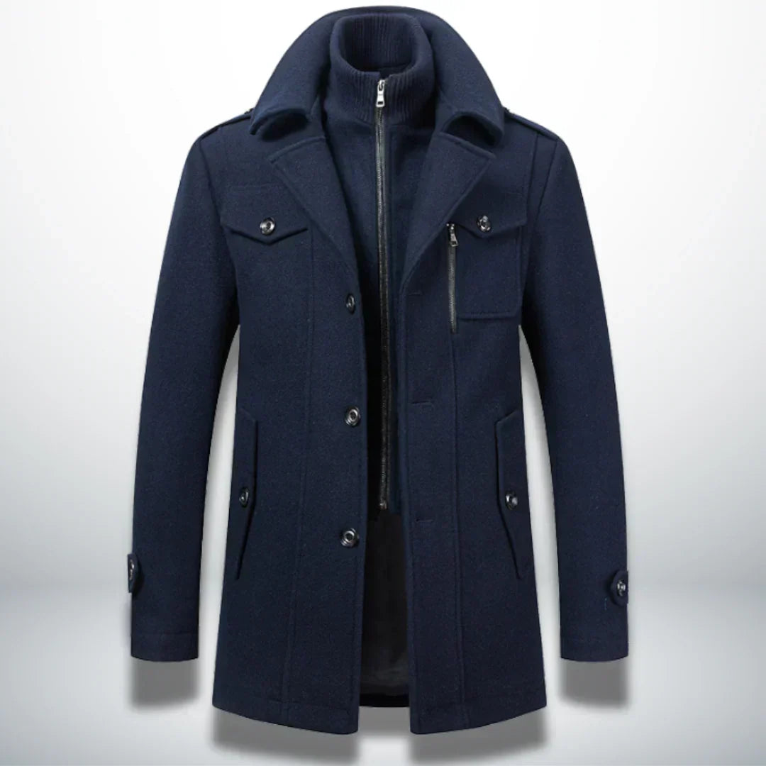 Abrigo de invierno premium con elegante confección