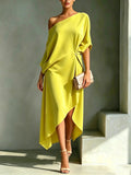 Vestido asimétrico elegante