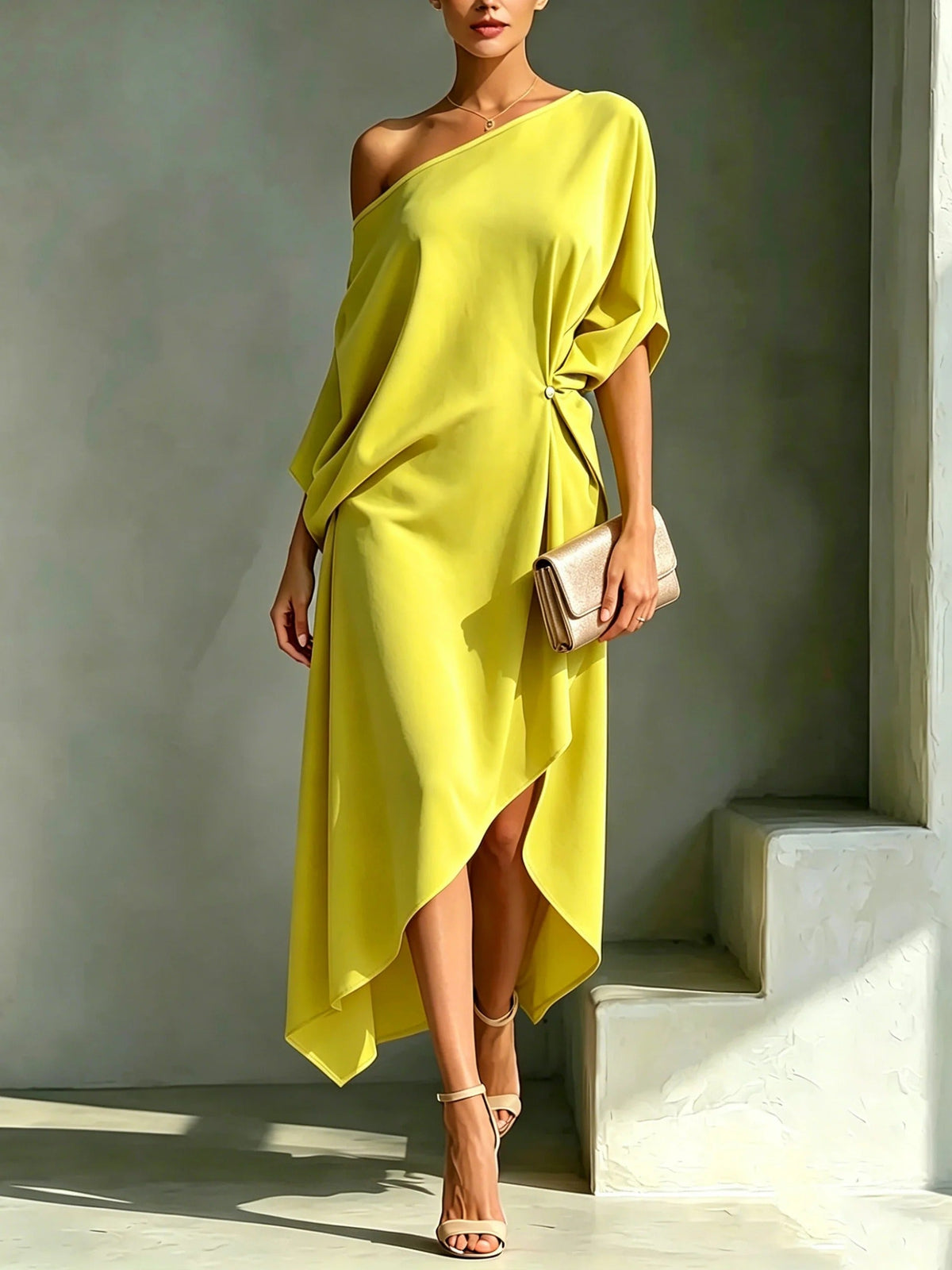Vestido asimétrico elegante