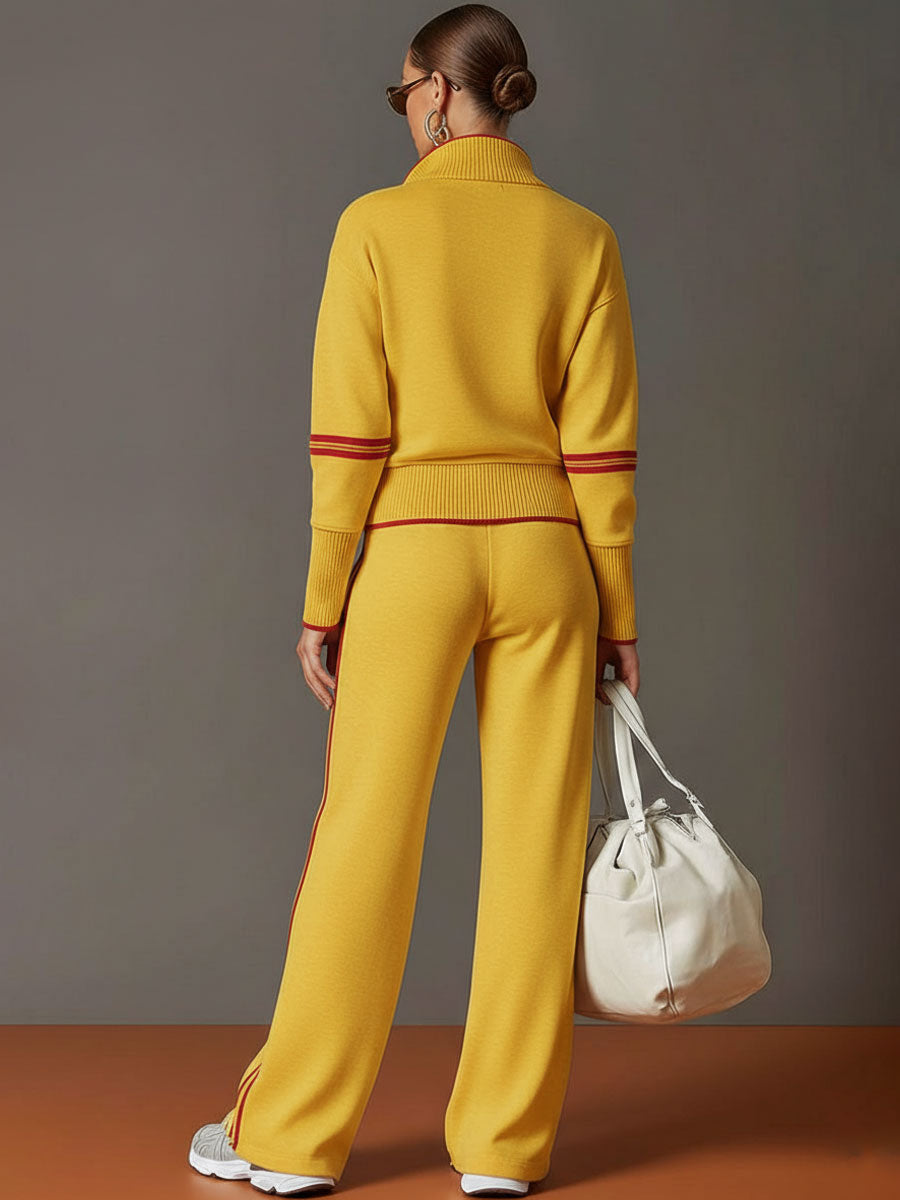 Set Elegante con Pantalón de Pierna Ancha
