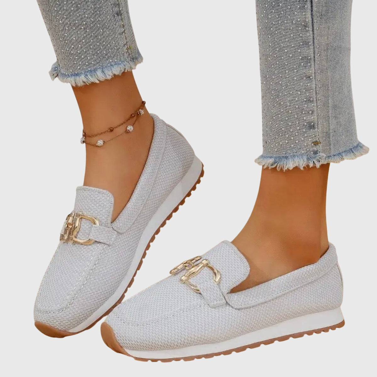 Zapatillas deportivas tipo mocasín ortopédico