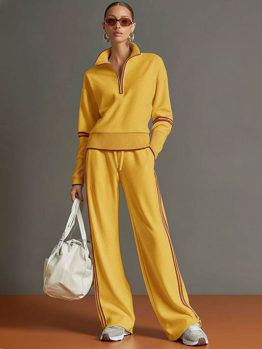 Set Elegante con Pantalón de Pierna Ancha