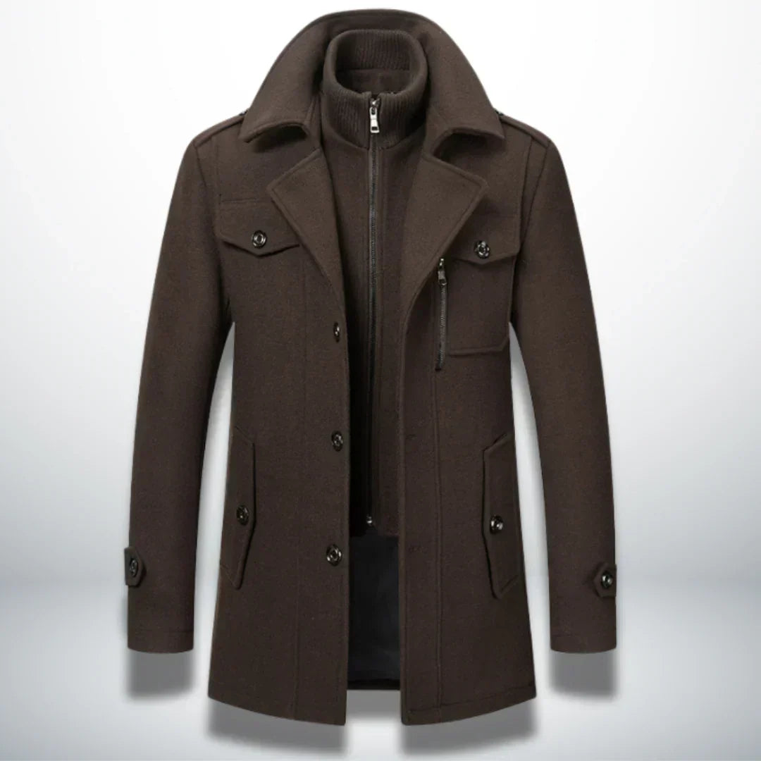 Abrigo de invierno premium con elegante confección