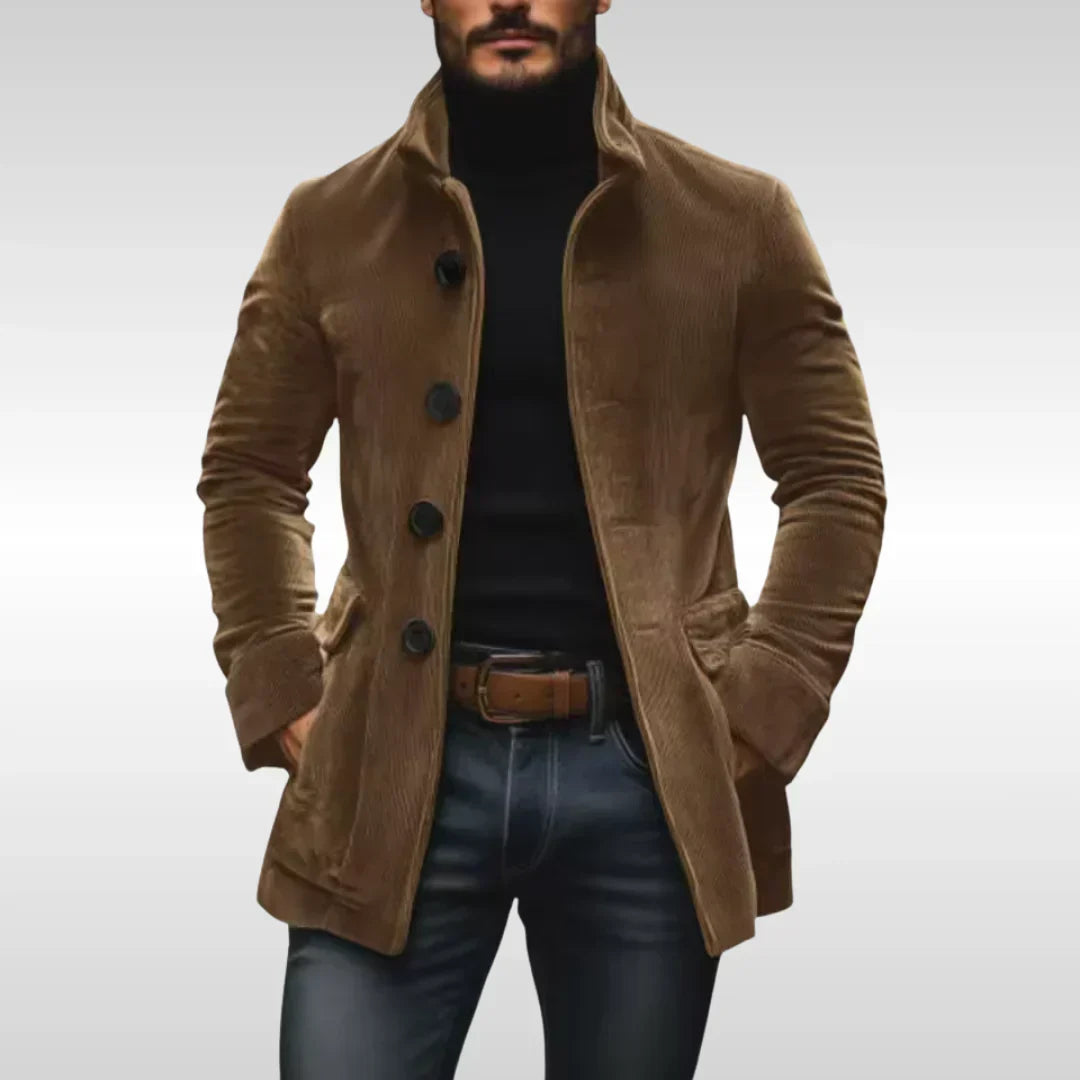 Chaqueta de algodón acanalado