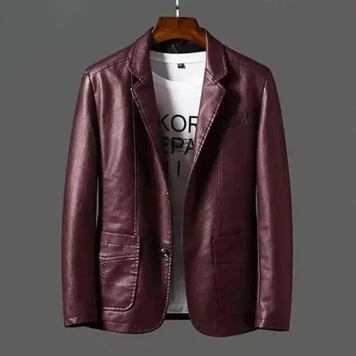 Chaqueta de cuero premium