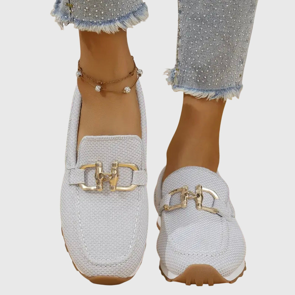 Zapatillas deportivas tipo mocasín ortopédico