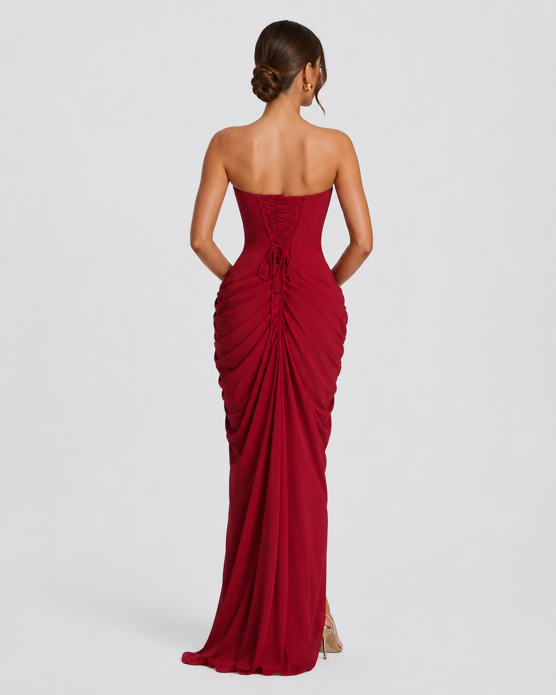 Vestido Largo de Corte Elegante