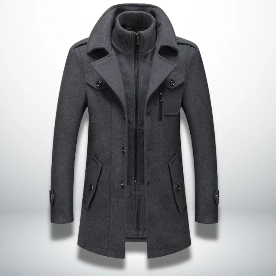 Abrigo de invierno premium con elegante confección