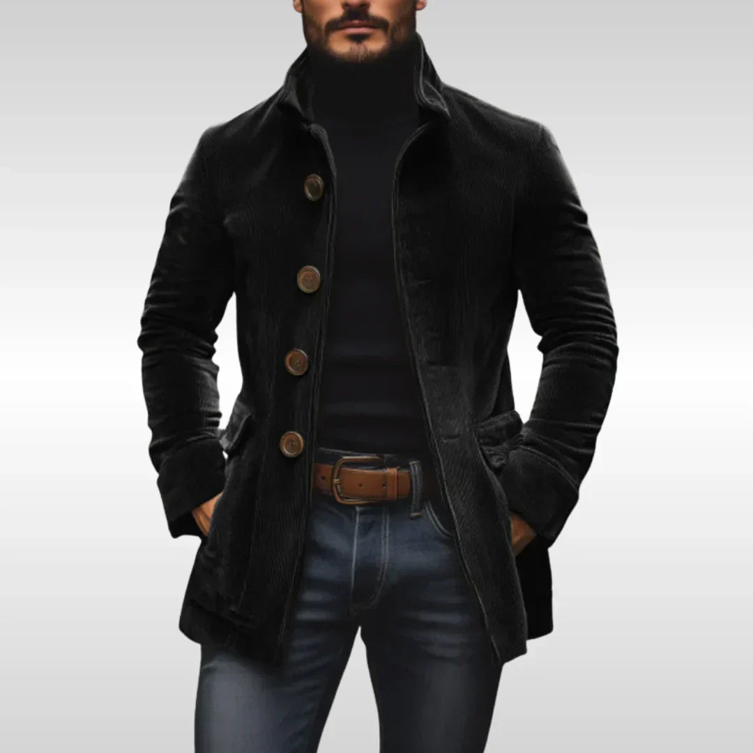 Chaqueta de algodón acanalado
