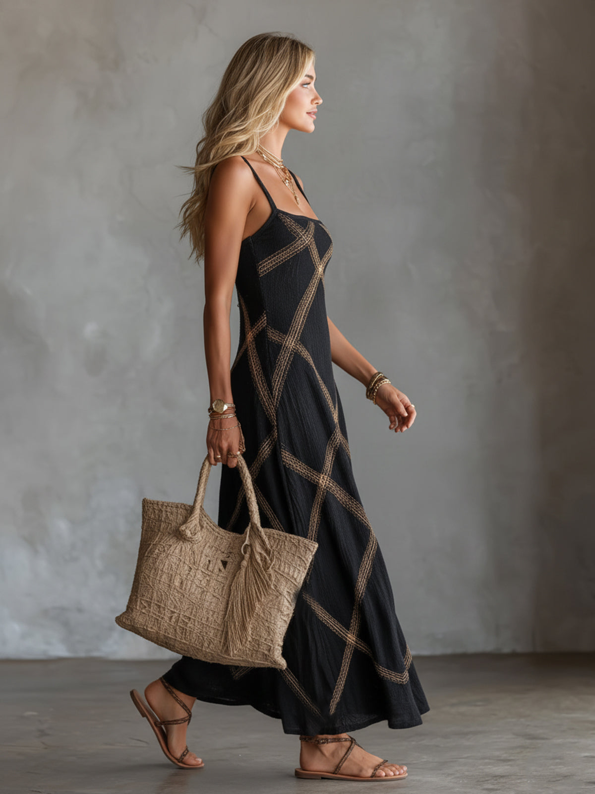 Vestido Geométrico Elegante
