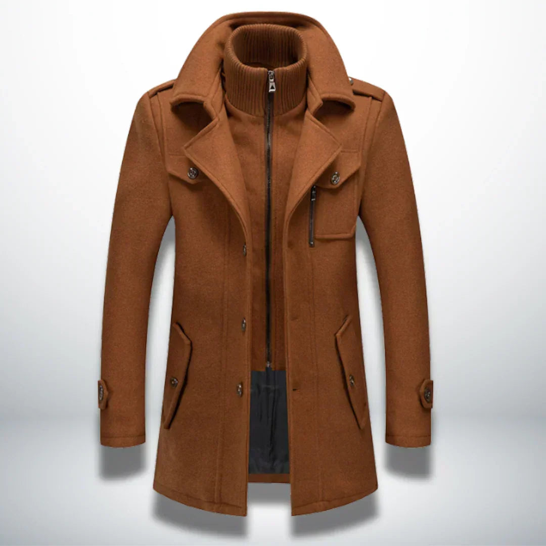 Abrigo de invierno premium con elegante confección
