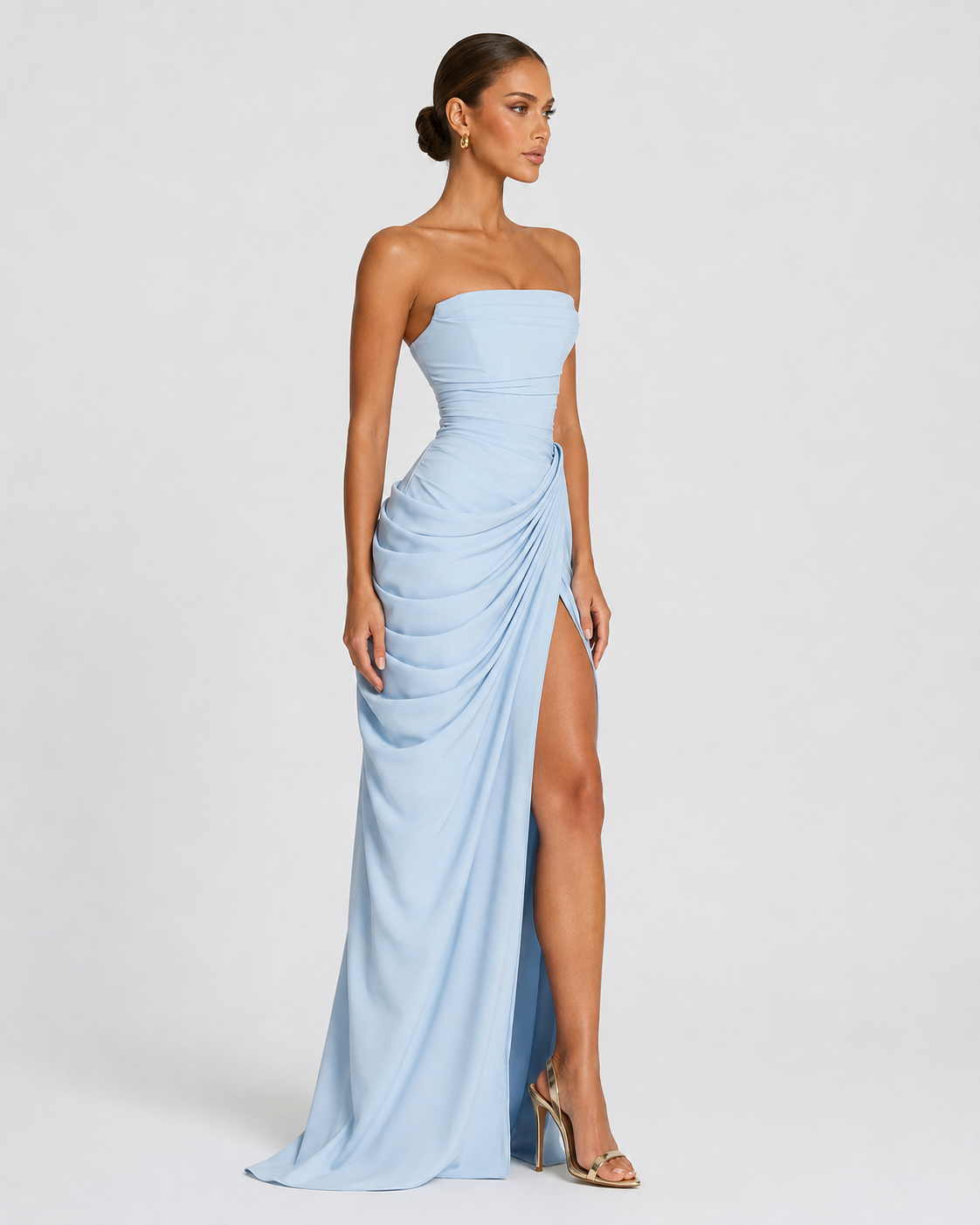 Vestido Largo de Corte Elegante