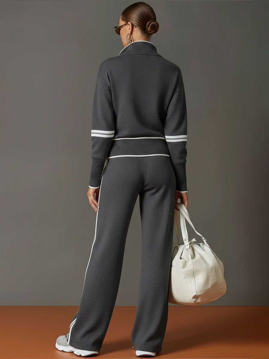 Set Elegante con Pantalón de Pierna Ancha