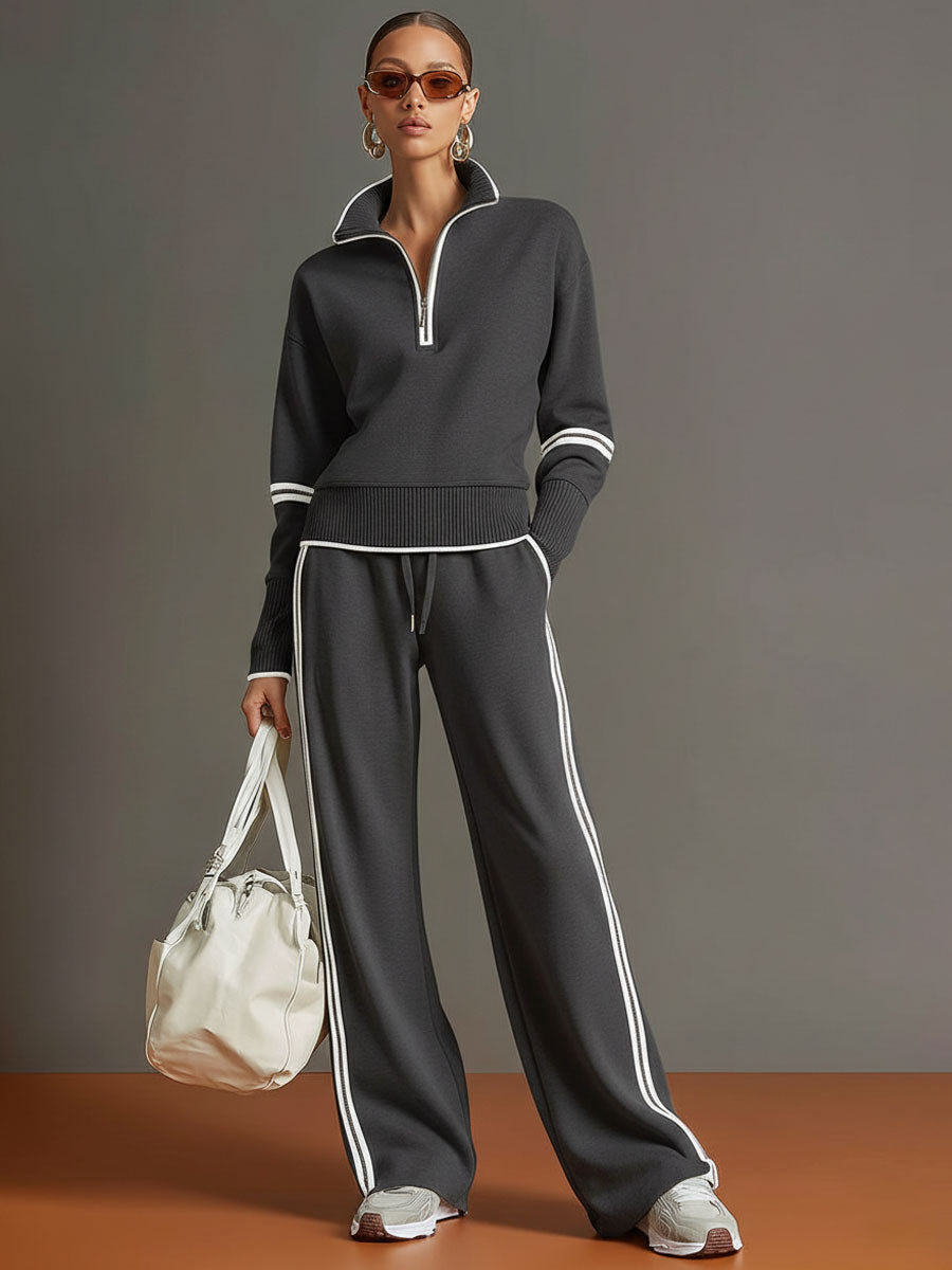 Set Elegante con Pantalón de Pierna Ancha