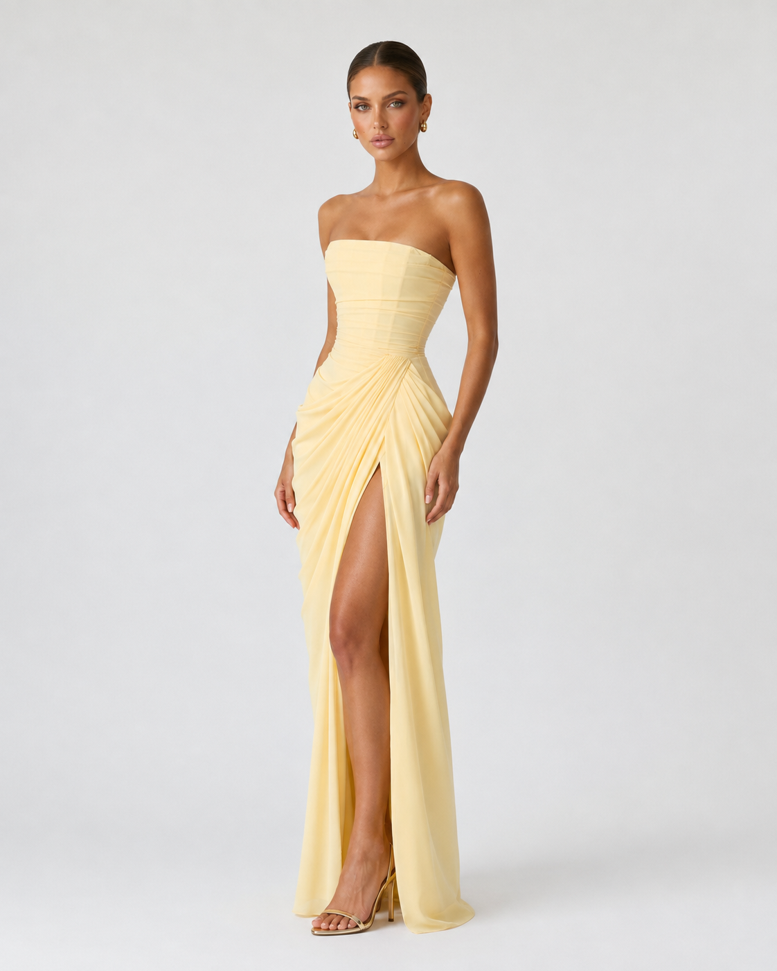 Vestido Largo de Corte Elegante