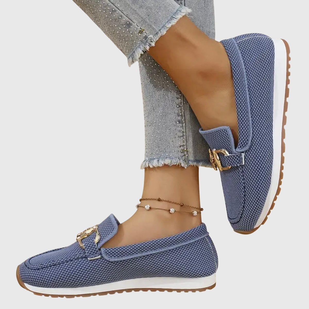 Zapatillas deportivas tipo mocasín ortopédico
