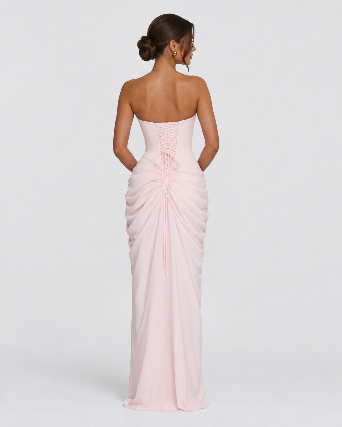 Vestido Largo de Corte Elegante