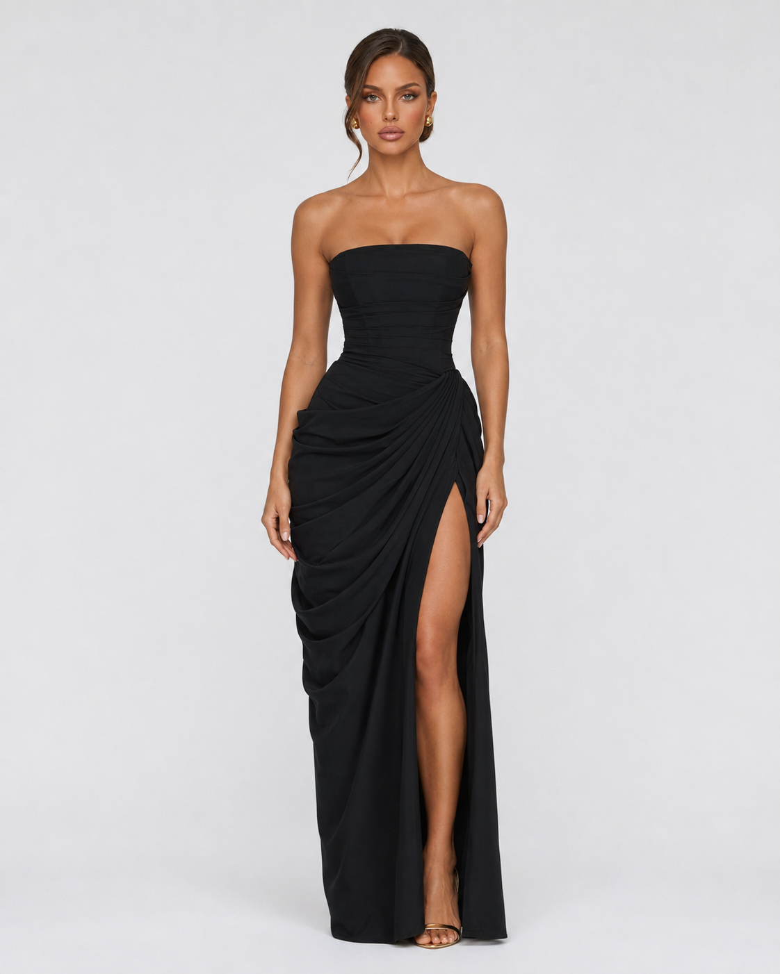Vestido Largo de Corte Elegante