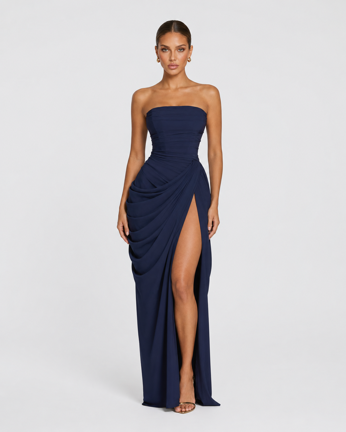 Vestido Largo de Corte Elegante