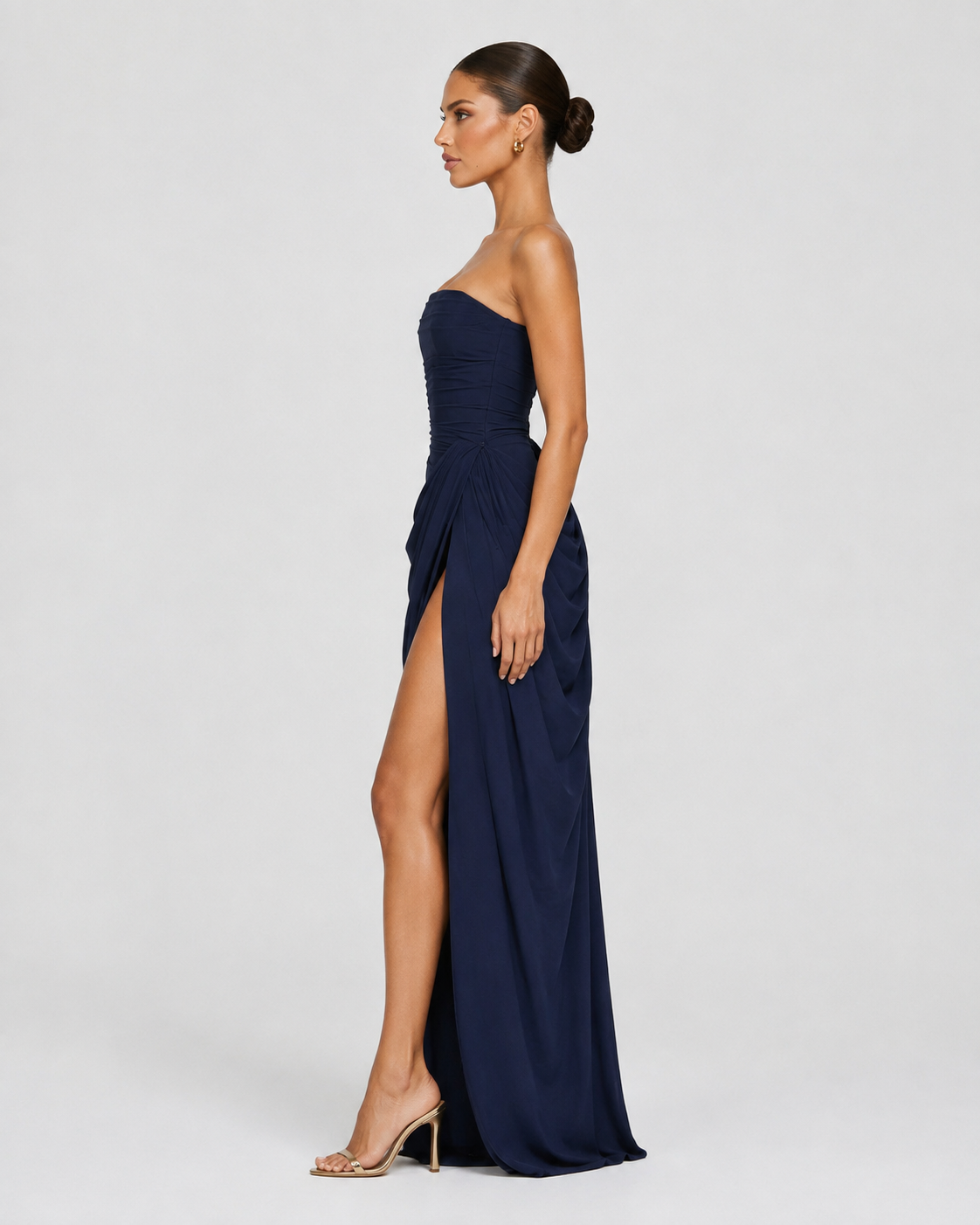 Vestido Largo de Corte Elegante