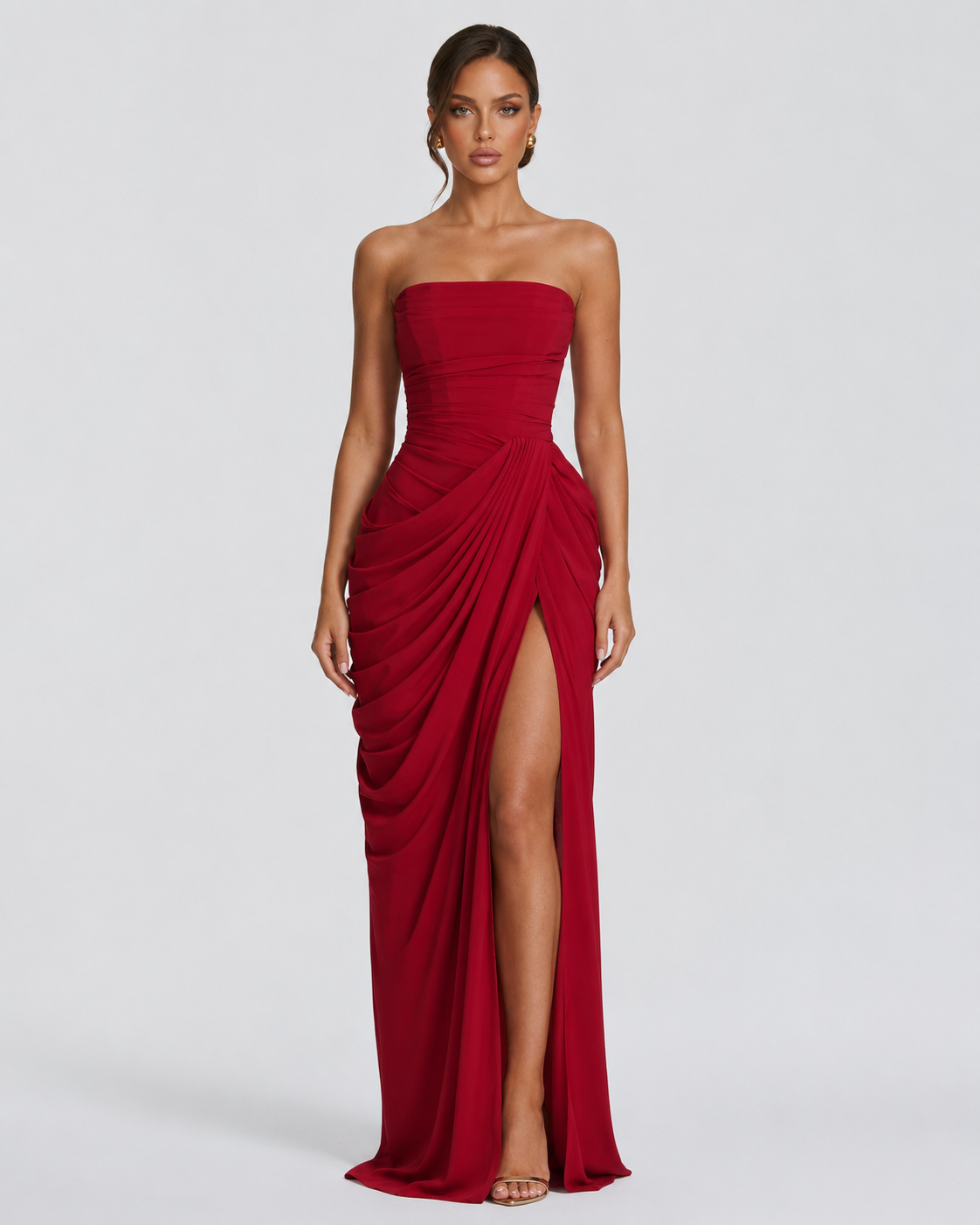 Vestido Largo de Corte Elegante