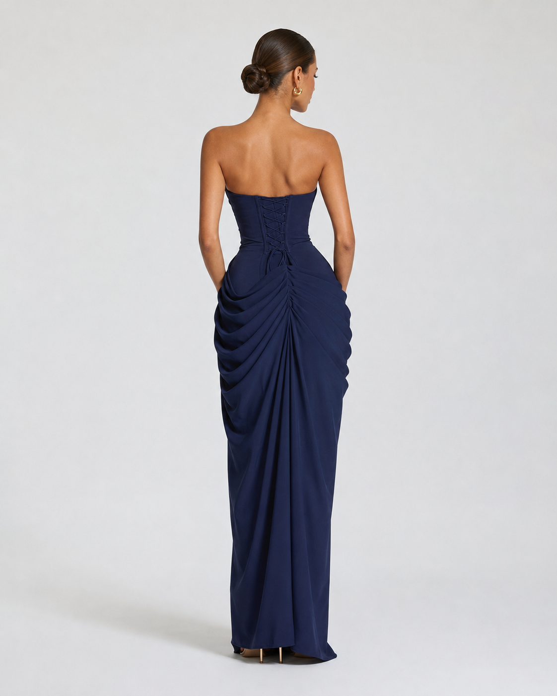 Vestido Largo de Corte Elegante