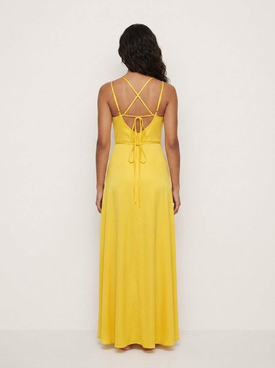 Vestido Midi Satinado
