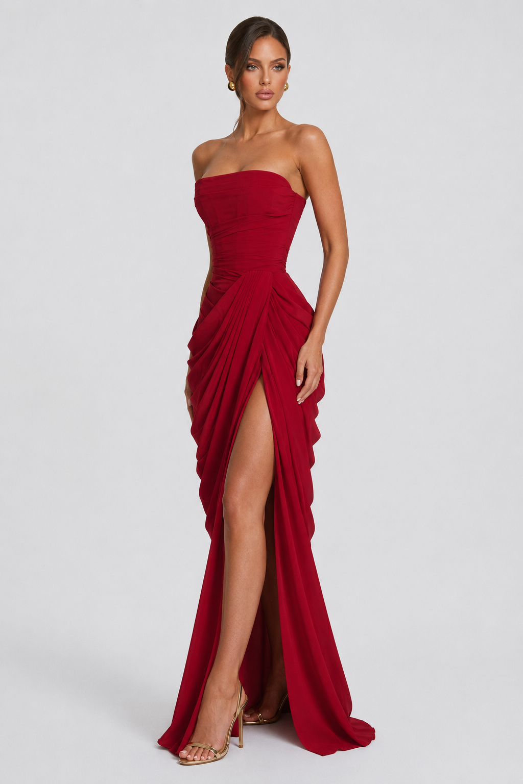 Vestido Largo de Corte Elegante