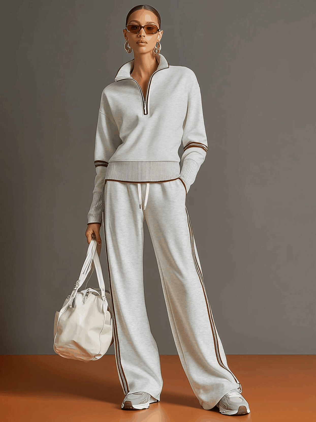 Set Elegante con Pantalón de Pierna Ancha