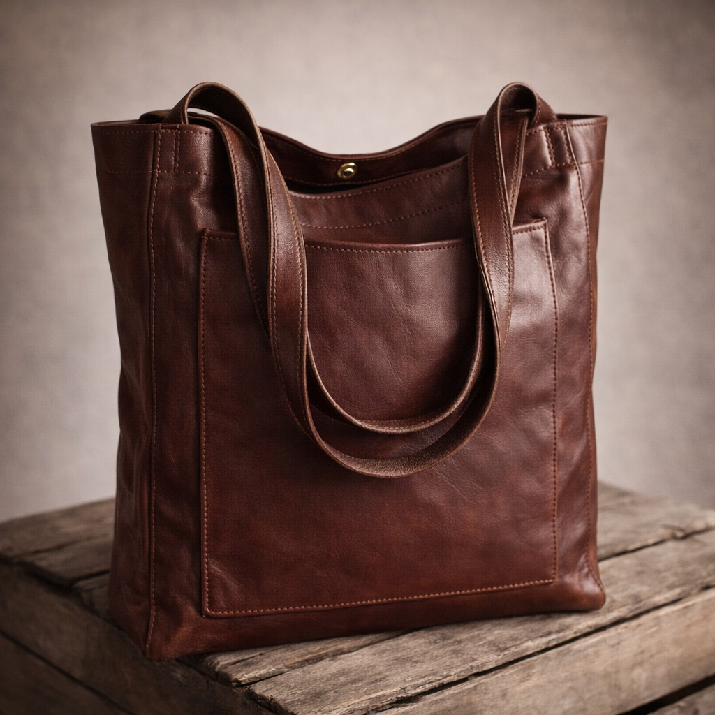 Bolso de piel moderno y elegante