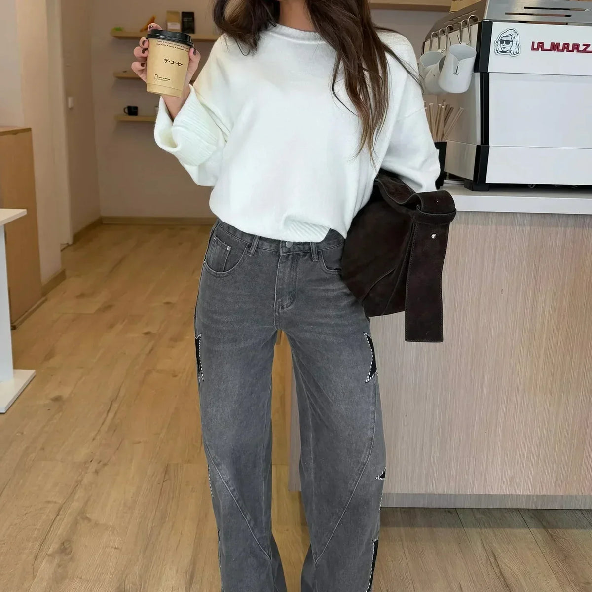 Pantalón Casual Rectos de Estrellas