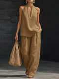 Conjunto Casual Sin Mangas
