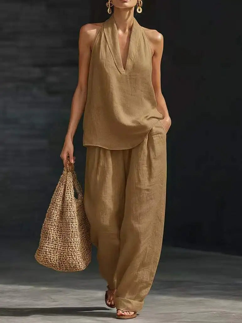 Conjunto Casual Sin Mangas