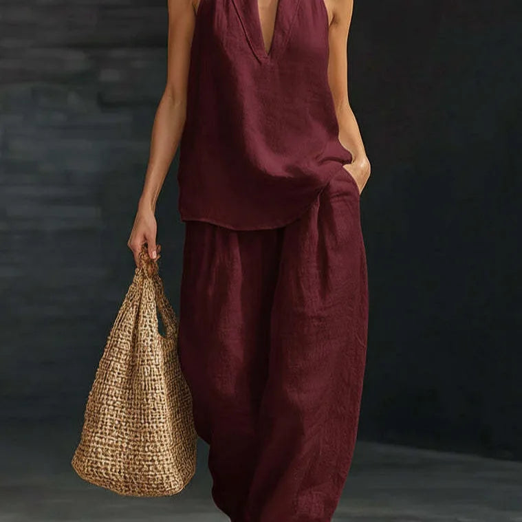 Conjunto Casual Sin Mangas