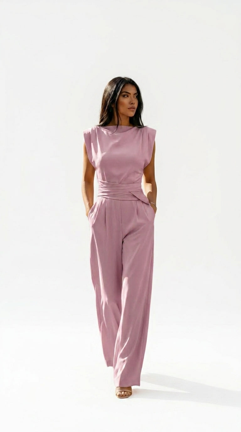 Mono con Cintura Definida Elegante