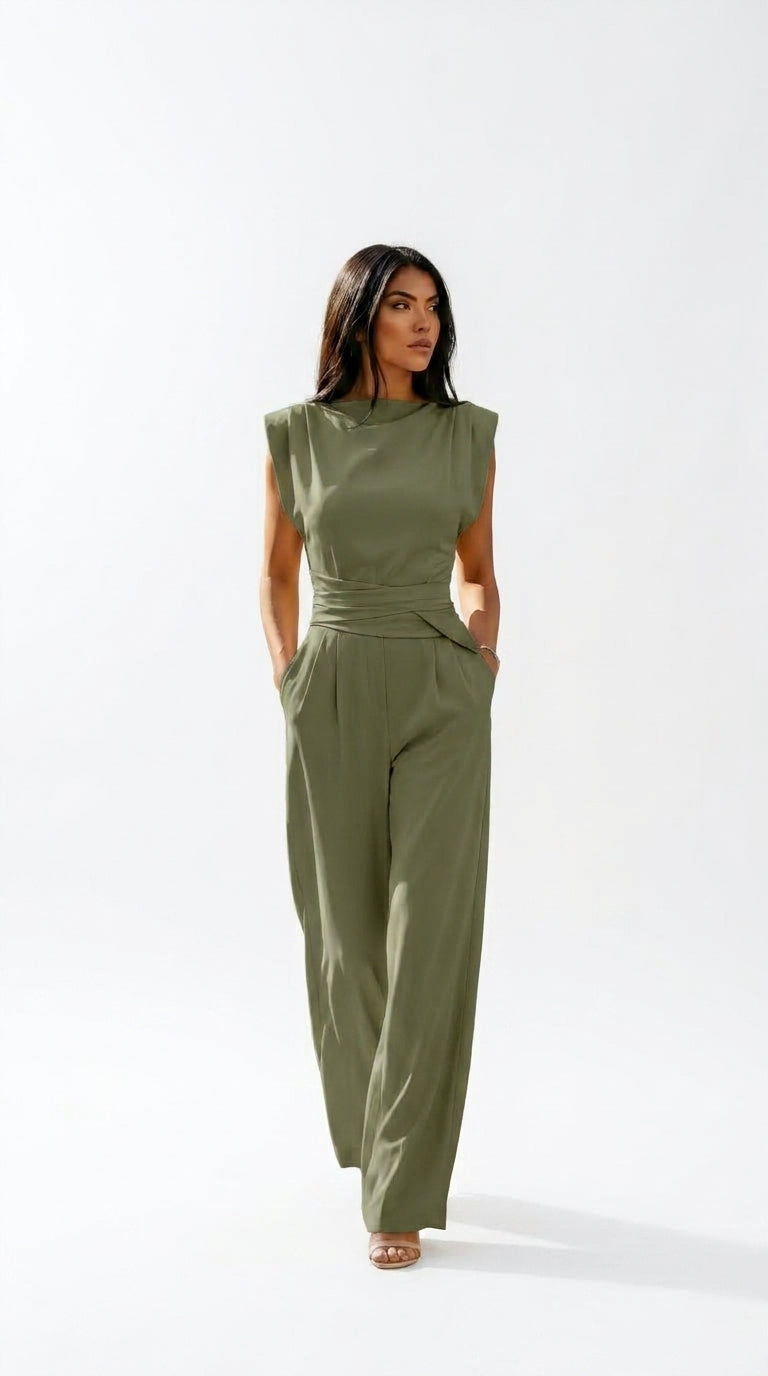 Mono con Cintura Definida Elegante