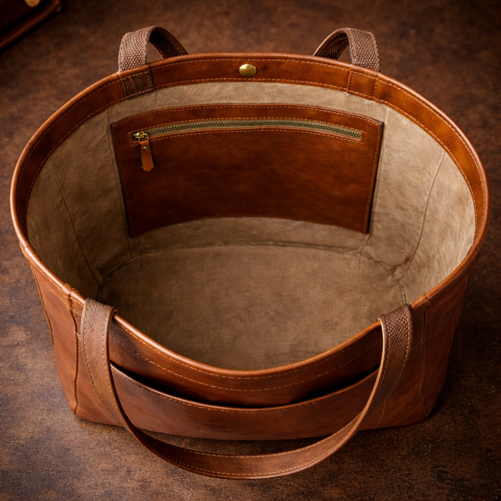 Bolso de piel moderno y elegante