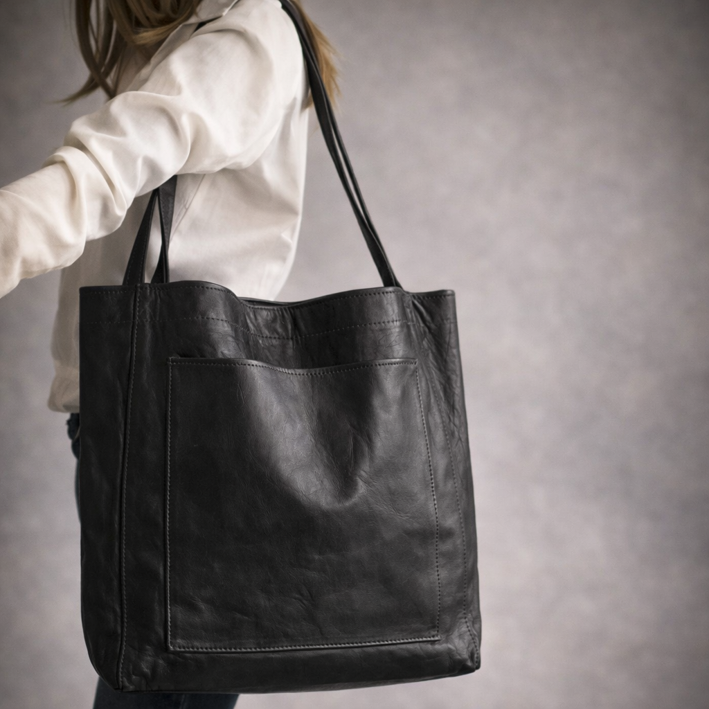 Bolso de piel moderno y elegante