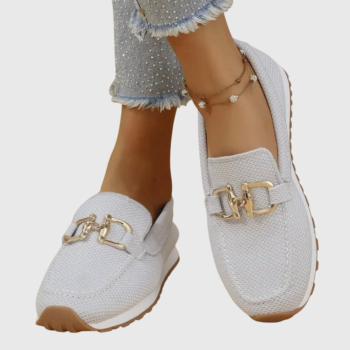 Zapatillas deportivas tipo mocasín ortopédico