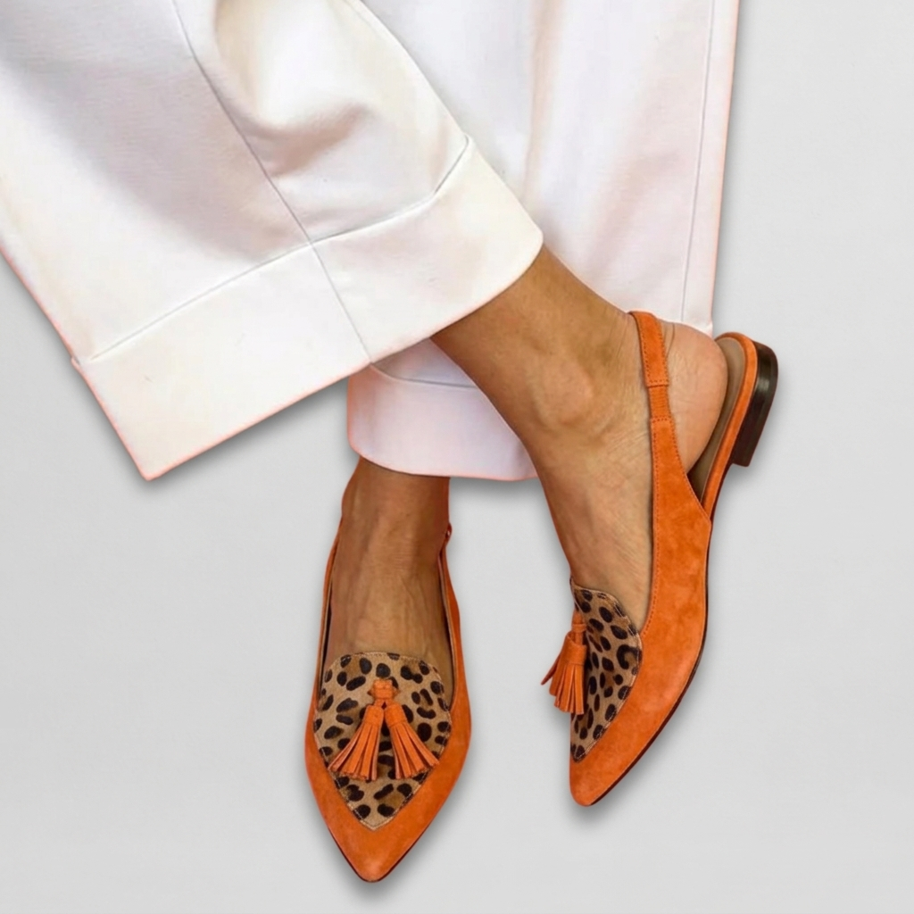 Sandalias con tiras y flecos