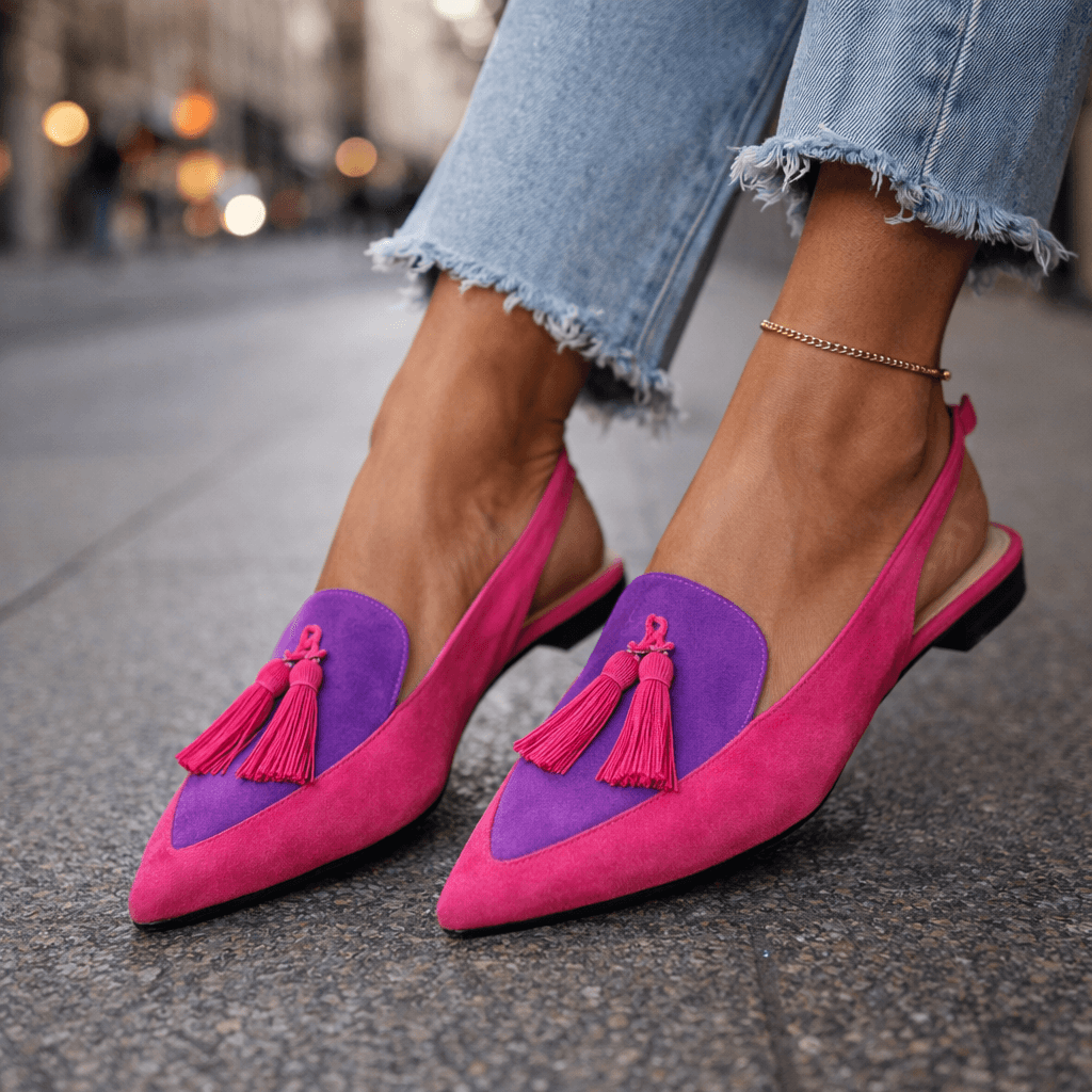 Sandalias con tiras y flecos
