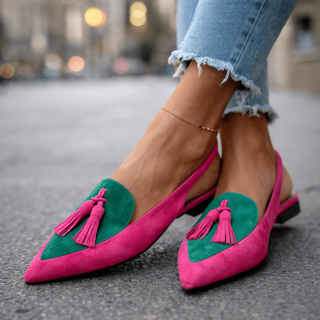 Sandalias con tiras y flecos