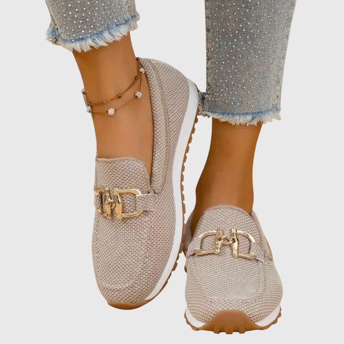 Zapatillas deportivas tipo mocasín ortopédico