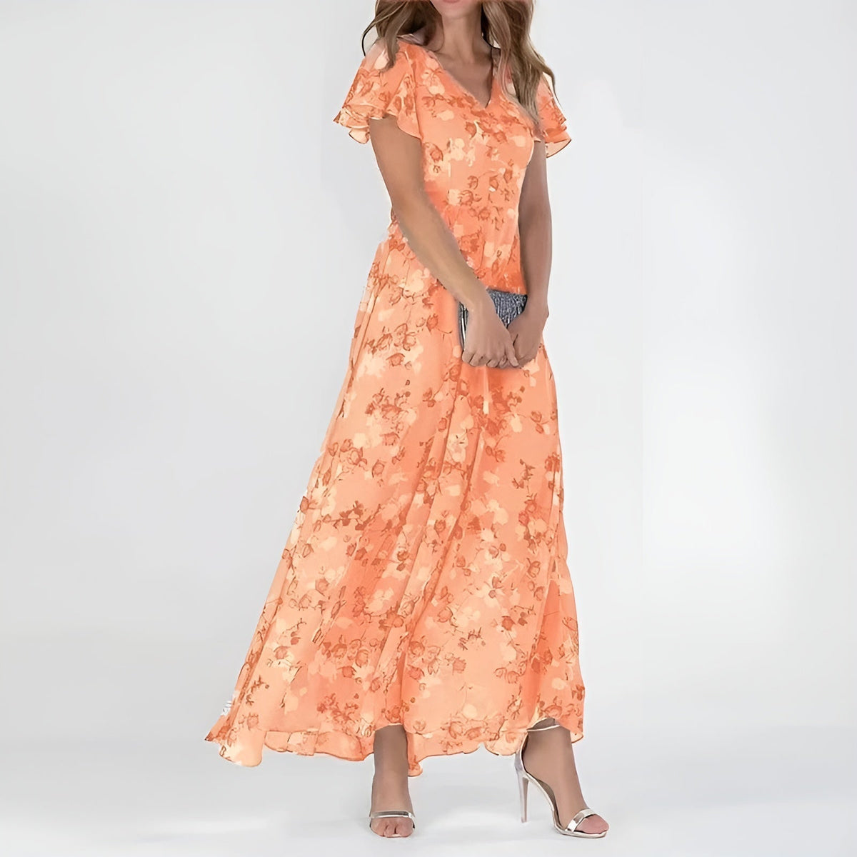 Vestido de Lujo que Disimula el Abdomen