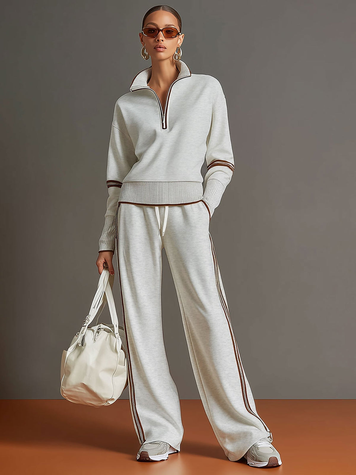 Set Elegante con Pantalón de Pierna Ancha